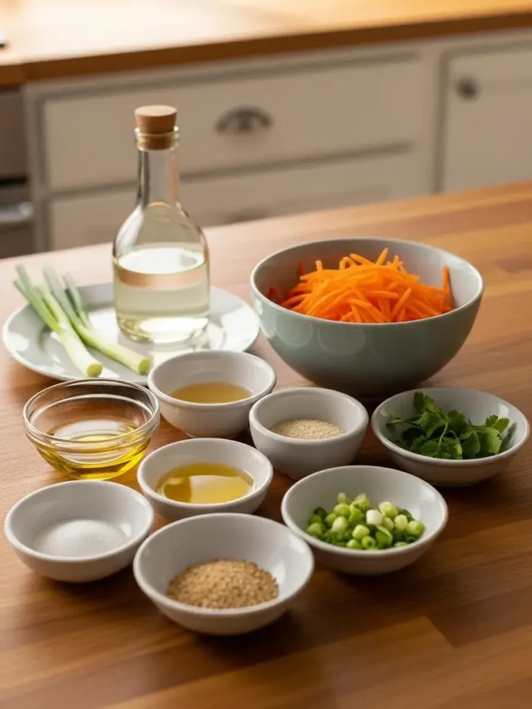Asian Carrot Salad Ingredients