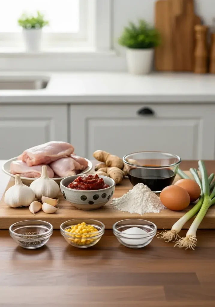 Essential Ingredients for Korean Fried Chicken