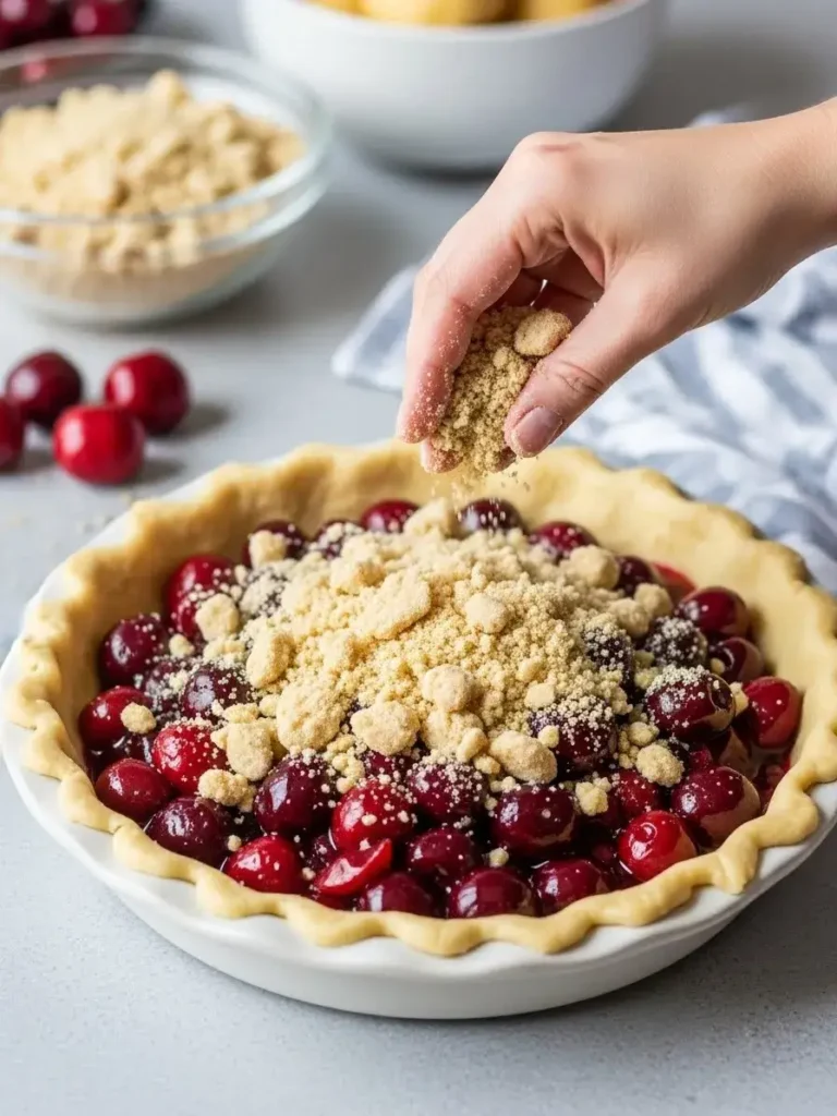 How to Make Cherry Crumb Pie