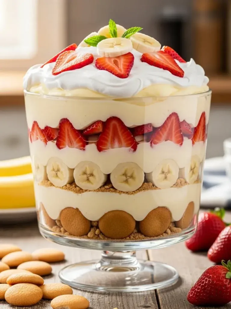 How to Serve Strawberry Banana Pudding