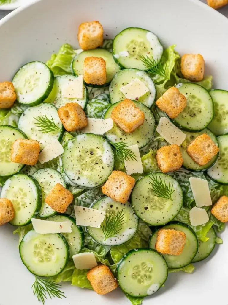 How to Store Leftovers Cucumber Caesar Salad