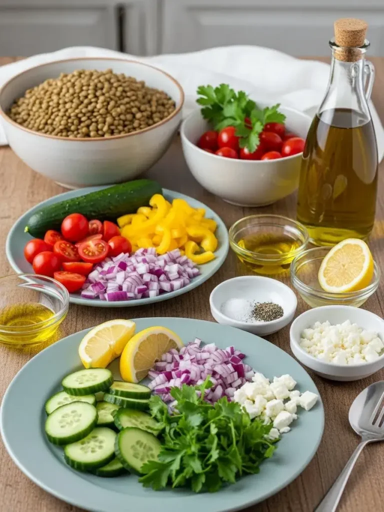 Ingredient for Lentil Salad