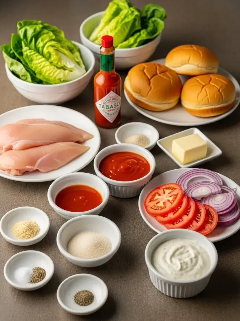 Ingredients For Buffalo Chicken Sandwich