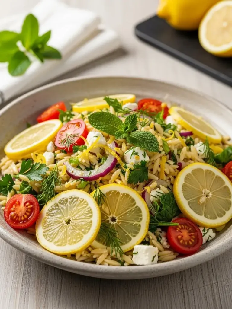 Nutritional Information Lemon Orzo Salad