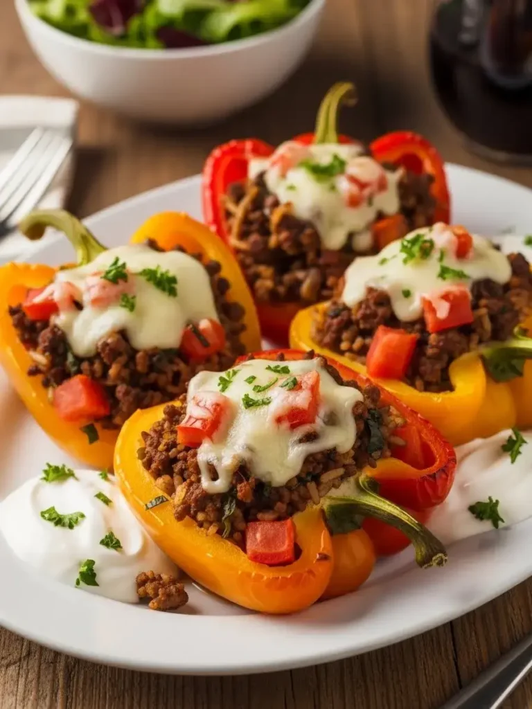 Prep Ahead for Busy Days  Stuffed Bell Peppers