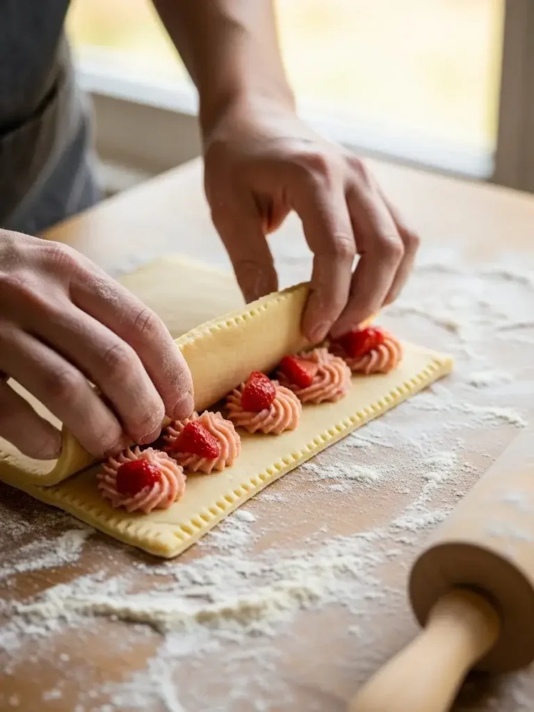 Preparing the Pastry Dough sourdough discard pop tarts