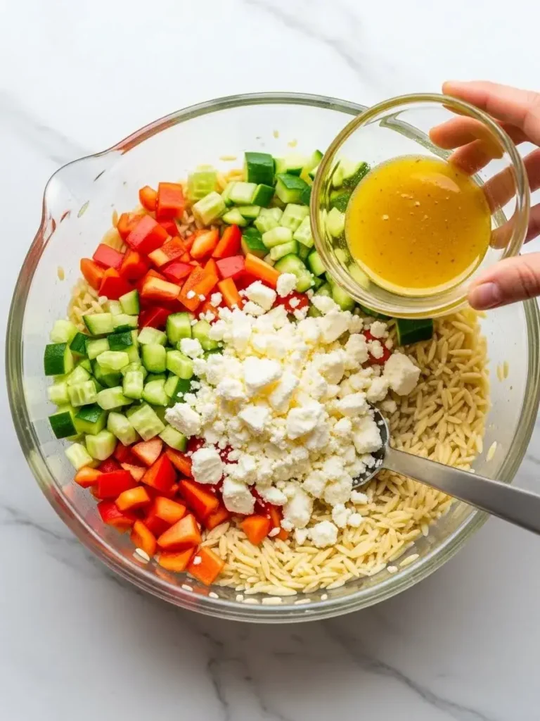 Step-by-Step Instructions Greek Orzo Salad