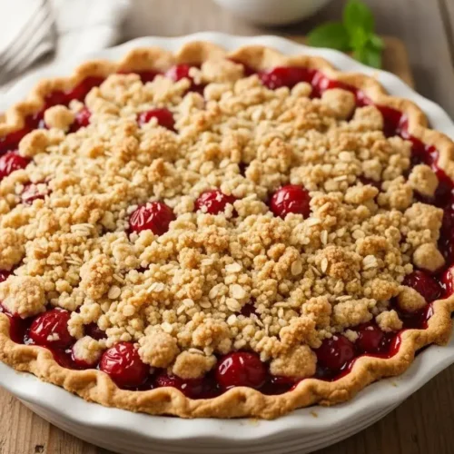 Cherry Crumb Pie