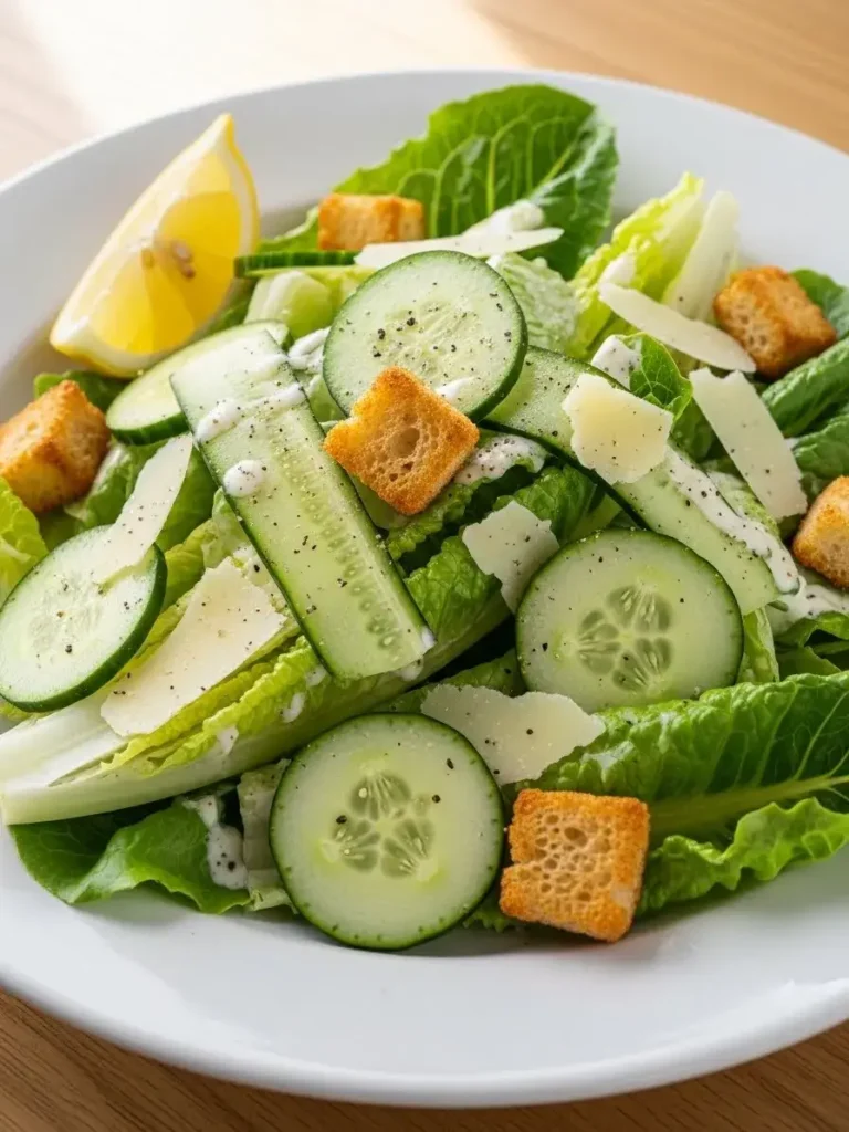 Cucumber Caesar Salad