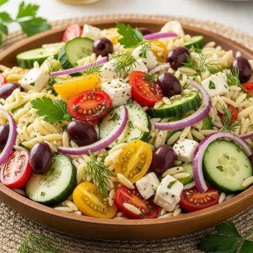 Greek Orzo Pasta Salad