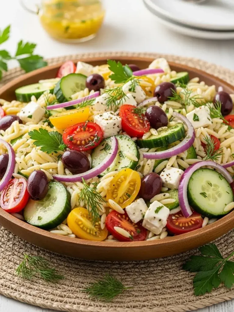 Greek Orzo Pasta Salad