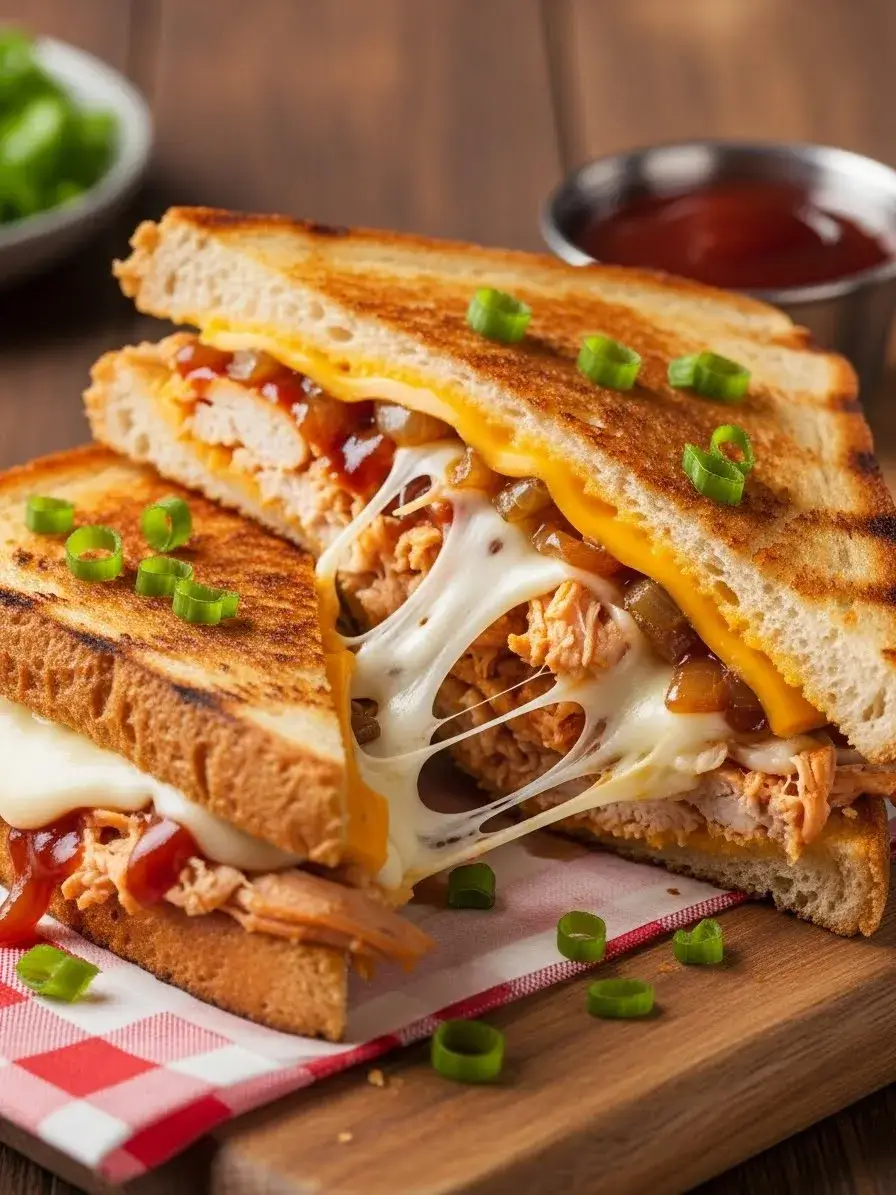 BBQ Chicken Grilled Cheese