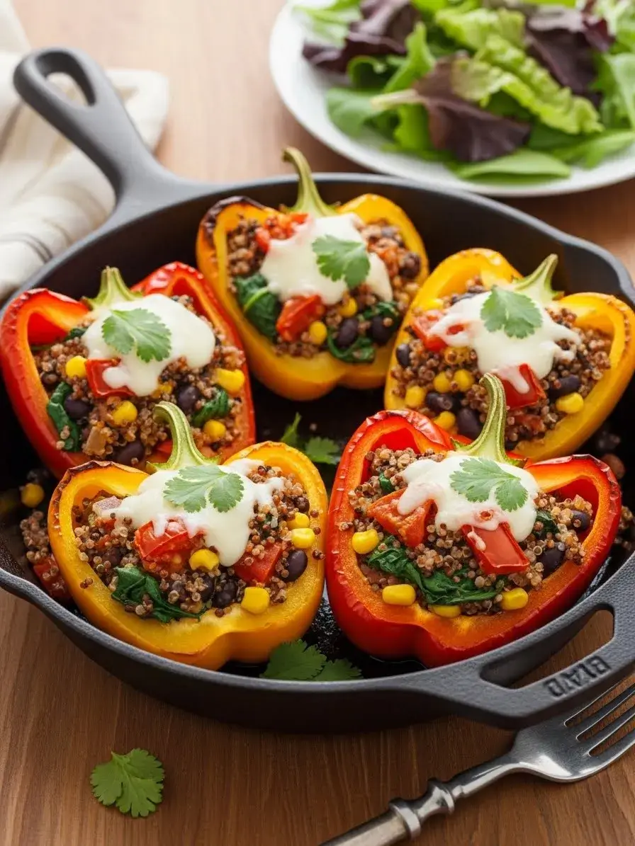 Vegetarian Stuffed Bell Peppers